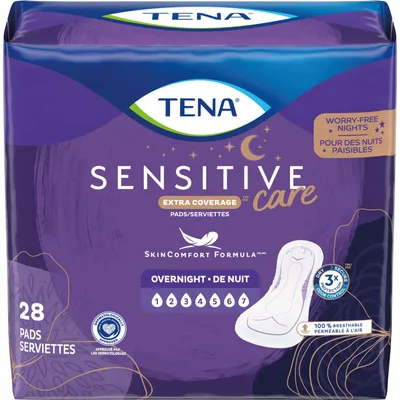 Sensitive Care Extra Coverage Overnight Pads