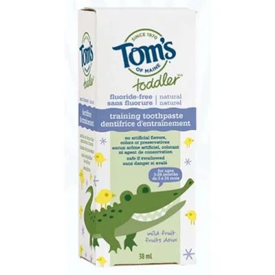 Tom's of Maine Toddler Mild Fruit Gel Fluoride Free Training Toothpaste 38ML