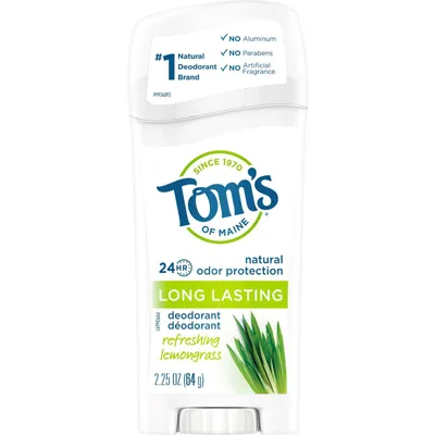 Tom's of Maine Long Lasting Deodorant, Lemongrass 64G