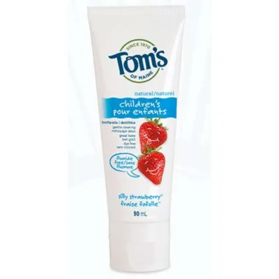 Tom's of Maine Children's Silly Strawberry Natural Fluoride Free Toothpaste 90ML