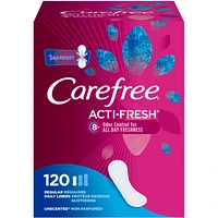 Carefree Acti-Fresh Body Shape Panty Liners Regular