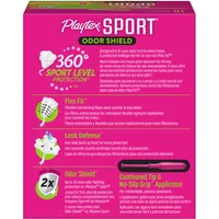 Playtex Sport Odor Shield Unscented Tampons Regular