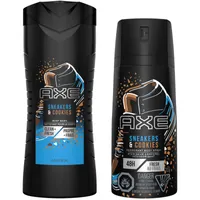 AXE  Dual Action Deodorant Body Spray for Long Lasting Odour Protection Sneakers and Cookies Sage & Cedarwood Men's Deodorant 48 hours Fresh formulated without Aluminum 113 g