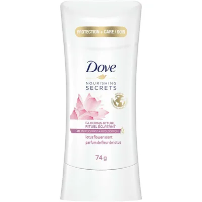 Dove Nourishing Secrets Antiperspirant Lotus Flower Scent antibacterial odour protection 74 g