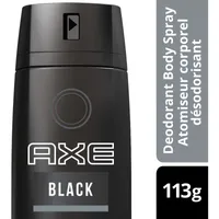 AXE  Dual Action Deodorant Body Spray for Long Lasting Odour Protection Black Variant Frozen Pear & Cedarwood Men's Deodorant 48 hours Fresh formulated without Aluminum 113 g
