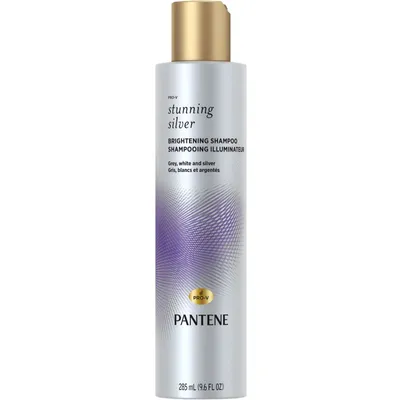 Stunning Silver Brightening Purple Shampoo for Dyed Gray and Silver Hair, Paraben Free, 285 mL