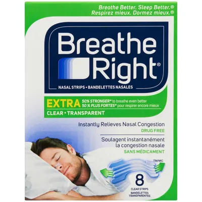Nasal Strips Extra Stength Clear 8ct