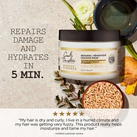 Goddess Strength Repairing Cocoon Hydrating Hair Mask for Dry Damaged Weak & Curly Hair, with Castor Oil