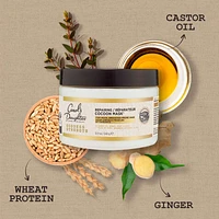 Goddess Strength Repairing Cocoon Hydrating Hair Mask for Dry Damaged Weak & Curly Hair, with Castor Oil