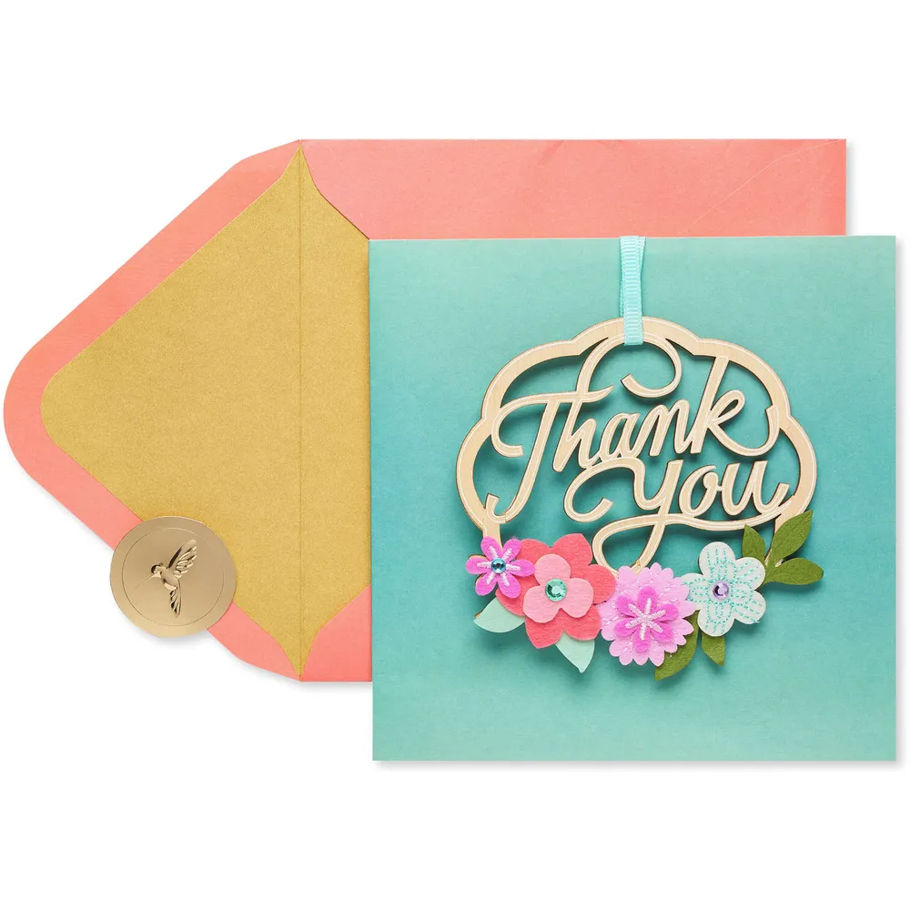 Papyrus Thank You Cards with Envelopes, Branches (20-Count)