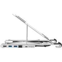 Portable Laptop Stand with Integrated USB-C Dock