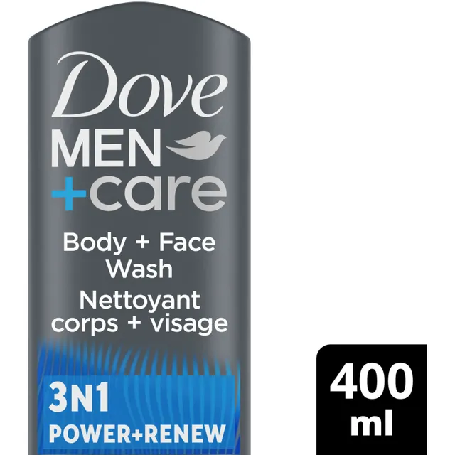 DOVE MEN + CARE Post-Workout Body Wash 3N1 Revive 4 Count For Men With Tea  Tree Oil, 18 oz