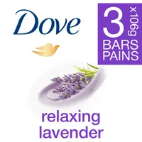 Dove Relaxing Beauty Bar for dry skin Lavender 106 g 3 count