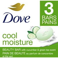 Dove Refreshing Beauty Bar for revitalized skin Cucumber and Green Tea 106 g 3 count