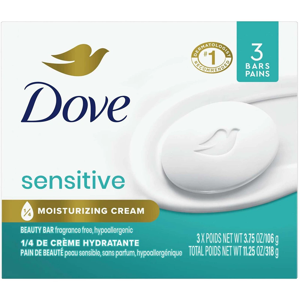 Dove Beauty Bar for sensitive skin care Sensitive Skin 106 g count