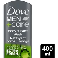 Dove Men+Care Body and Face Wash for Cooling Refreshment Extra Fresh with MicroMoisture Technology 400 mL