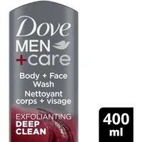 Dove Men+Care Body and Face Wash Deep Clean Not Only Washes Away Bacteria but Hydrates Skin 400 mL
