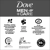 Dove Men+Care Relax Body Wash for a Skin-Strengthening nourishment, Eucalyptus + Cedar Oil with Plant-Based Cleansers and Moisturizers 532 ml