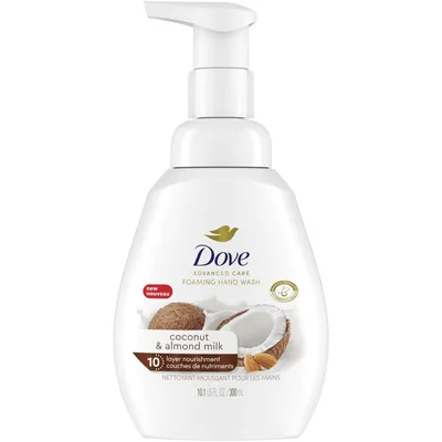 Dove Nourishing Foaming Hand Wash for clean and softer hands Coconut and Almond Milk effectively cleans hands 300 ml 1