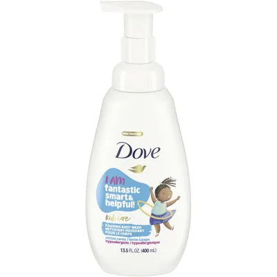 Dove Kids Care Foaming Body Wash For Kids Cotton Candy Hypoallergenic Skin Care 13.5 oz
