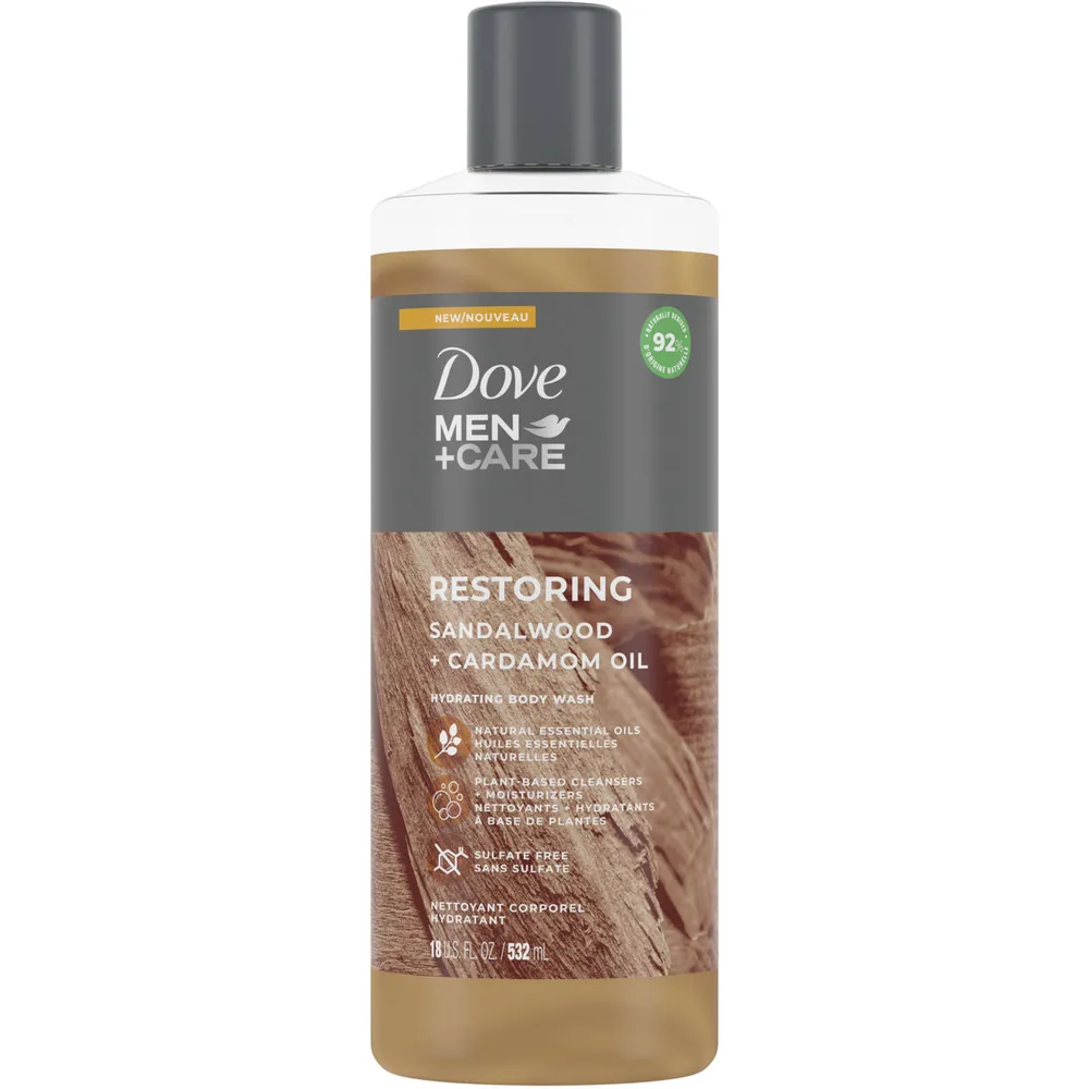 Dove Men+Care Restoring Sandalwood + Cardamom Oil Body Wash