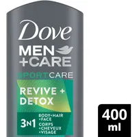 Dove Men+Care SportCare Body Wash + Face Wash leaves skin feeling fresh and hydrated Revive + Detox men's body wash with micro moisture technology 400 ml