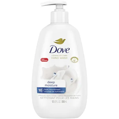 Advanced Care Deep Moisture Hand Wash for soft, smooth skin nourishes skin 10 layers deep