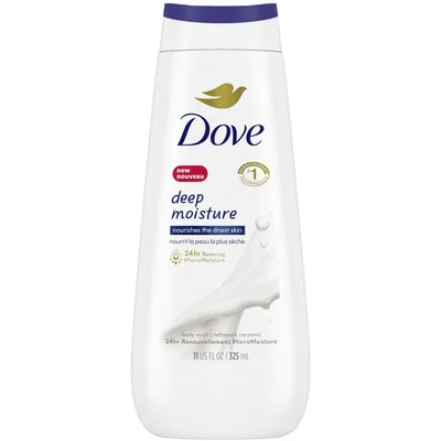 Deep Moisture Body Wash for nourishing the driest skin gentle body cleanser that deeply moisturizes the skin