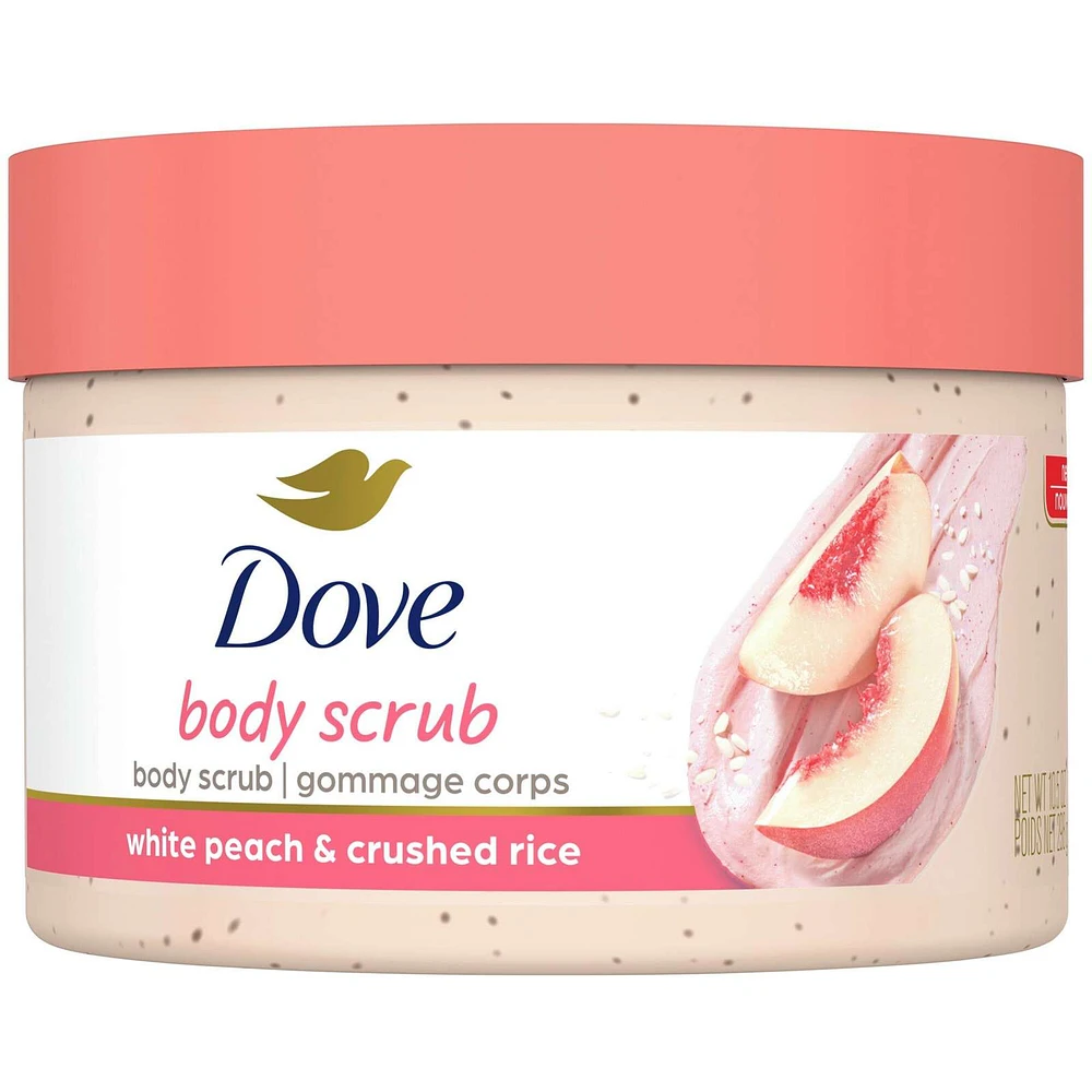 Body Scrub for Silky Smooth Skin White Peach & Crushed Rice Exfoliating Body Scrub that Restores Skin's Natural Nutrients