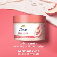 Body Scrub for Silky Smooth Skin White Peach & Crushed Rice Exfoliating Body Scrub that Restores Skin's Natural Nutrients