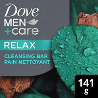 Men+Care Plant Powered Cleansing Bar Made with Natural Essential Oil Bar to Clean & Hydrate Men's Skin Relaxing Eucalyptus Oil & Cedar Oil 4-in-1 Bar for Men's Body, Hair, Face and Shave