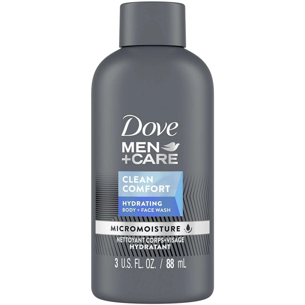 Dove Men+Care  Hydrating Clean Comfort Body and Face Wash with 24hr Nourishing Micromoisture Technology Body Wash for Men