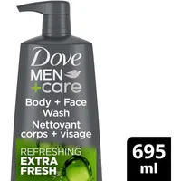 Dove Men+Care  Body & Face Wash for cooling refreshment and skin strenghtening nutrients Extra Fresh body wash with MicroMoisture Technology