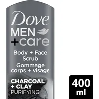 Dove Men+Care Body and Face Wash for Skin Freshness Charcoal + Clay with MicroMoisture Technology 400 mL