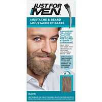 Just For Men Mustache & Beard, Beard Coloring with Brush Included - Light Brown, M-25