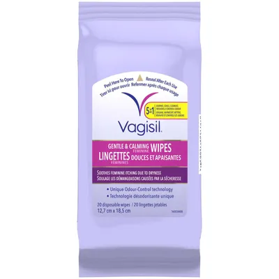 Vagisil® Gentle & Calming Feminine Wipes (Pouch)