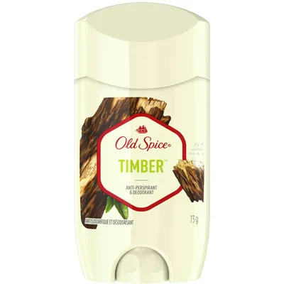 Old Spice Invisible Solid Antiperspirant Deodorant for Men, Timber With Sandalwood Scent Inspired by Nature, 73 grams each