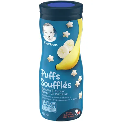 GERBER PUFFS, Banana, Baby Snacks