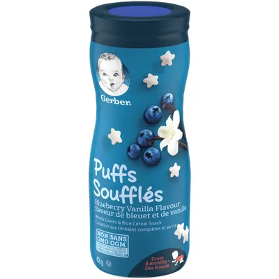 GERBER PUFFS, Blueberry Vanilla, Baby Snacks