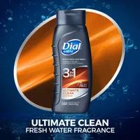 Dial Men Body+Hair+Face Wash 3IN1 Ultimate Clean TM/MC