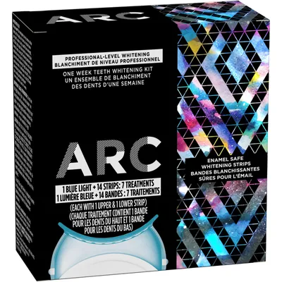 Arc Blue Light Teeth Whitening Kit, 1 Blue Light + 7 Treatments