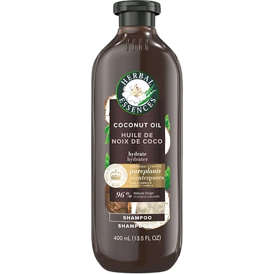 Coconut Oil Hydrating Shampoo, with Certified Camellia Oil and Aloe Vera, For All Hair Types, Especially Dry Hair
