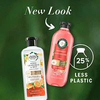 Herbal Essences Grapefruit Volumizing Shampoo, 400 mL, with Certified Camellia Oil and Aloe Vera, For All Hair Types, Especially Fine Hair