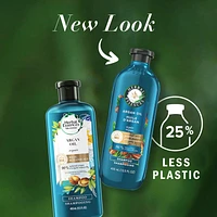 Herbal Essences Argan Oil Paraben Free Shampoo, Hair Repair, 400 mL, with Certified Camellia Oil and Aloe Vera, For All Hair Types, Especially Damaged Hair