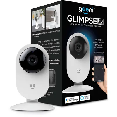 GLIMPSE HD 1080p Smart Wi-Fi Security Camera - White