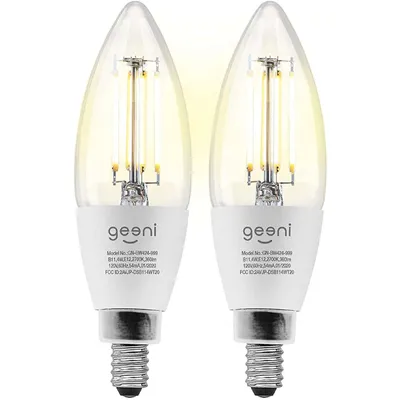 LUX Edison B11 Wi-Fi LED Smart Bulb 2 pack