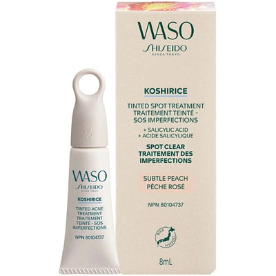 WASO KOSHIRICE Tinted Acne Treatment, 1 Subtle Peach