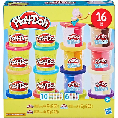 Play-Doh Sparkle and Scents Variety Pack with 16 Cans