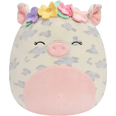 12" - Rosie the Spotted Pig with Flower Crown Stuffed Animal Plush Toy