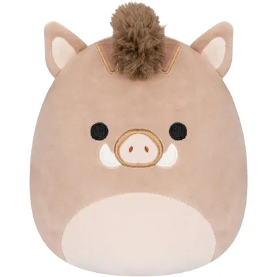 12" - Warren the Brown Boar Stuffed Animal Plush Toy